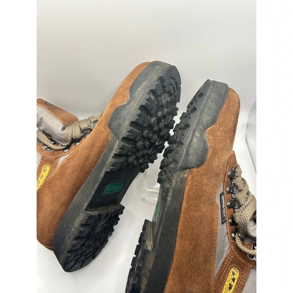 Cabelas Gore Tex Hiking Boots Brown Tan Lace Up Outdoor Trail Footwear‎ Men's 8
